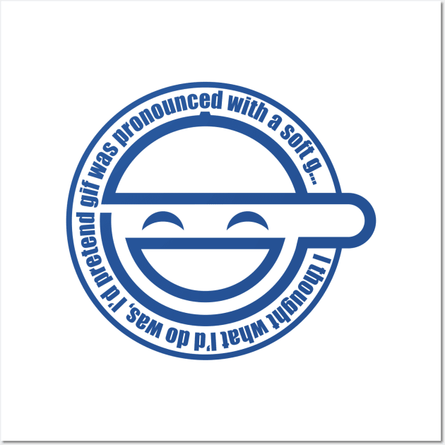 Laughing Man Gif Wall Art by YMMVSPSFD